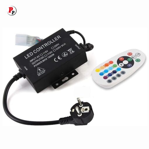 Prise Contrôleur Ruban Led 220V RGB avec télécommande