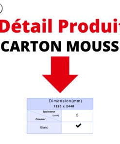 Details Produit Carton Mousse