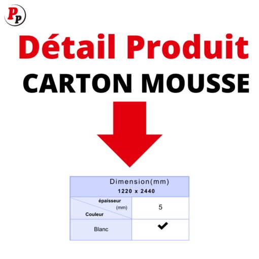 Details Produit Carton Mousse