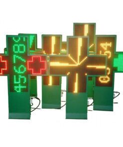 Croix Pharmacie Double couleurs