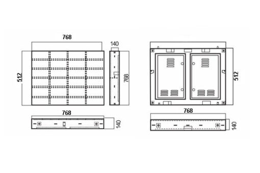 Cabinet Etanche pour module P4