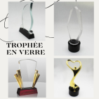 Trophée en verre