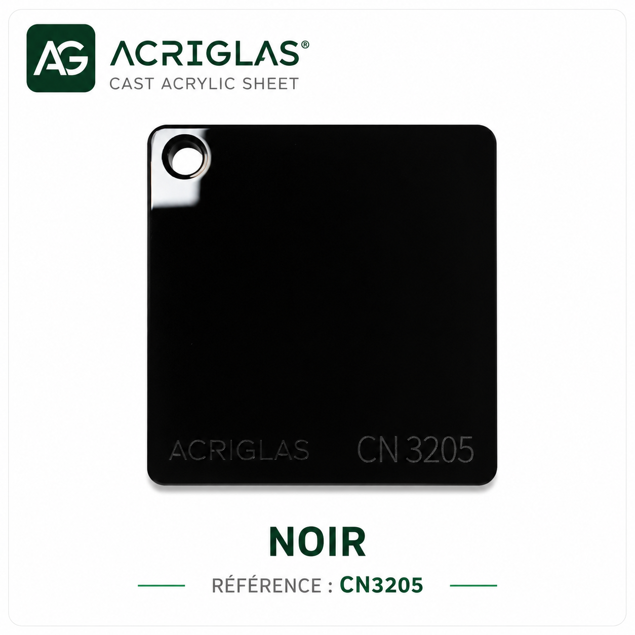 plexiglas noir