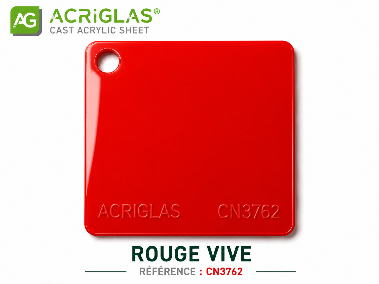 PLEXIGLAS ROUGE
