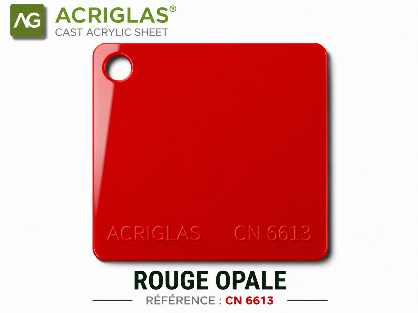 PLEXIGLAS ROUGE CN6613