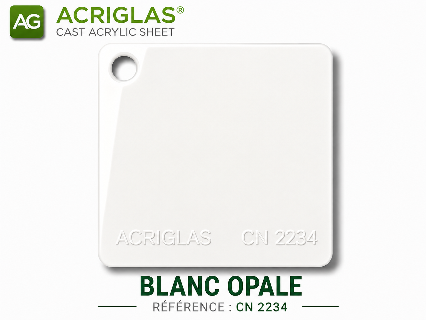 plexiglas blanc